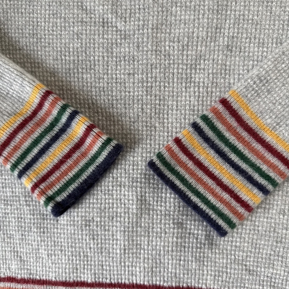 Madewell Rainbow Trim Cashmere Sweater Size XS - Picture 5 of 16